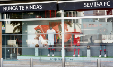 Imagen de la tienda oficial del Estadio Sánchez-Pizjuán