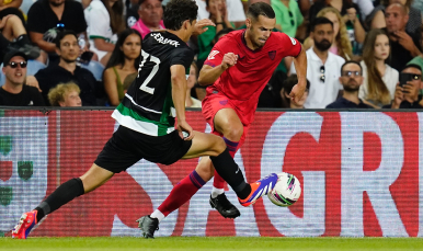 Ramón Martínez, goleador sevillista de la noche portuguesa