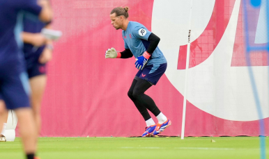 Imagen de Nyland en el entrenamiento