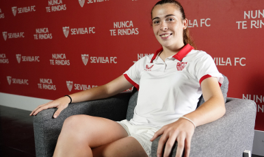 Lucía Corrales, durante su entrevista