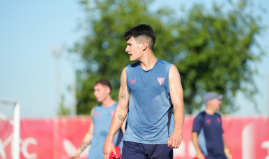 Imagen de Andrés Castrín en el entrenamiento
