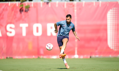 Imagen de Suso en el entrenamiento