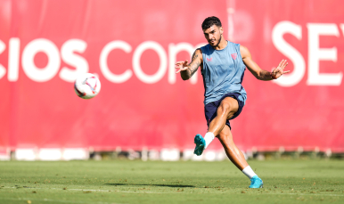 Imagen de Isaac Romero en el entrenamiento