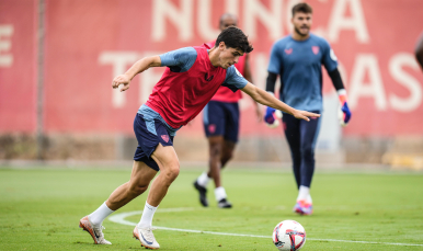 Imagen de Juanlu en el entrenamiento