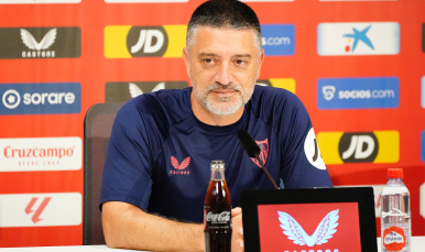 García Pimienta, en rueda de prensa