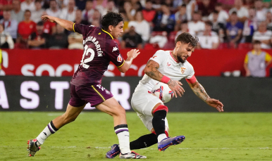 Imagen de Gudelj frente al Real Valladolid