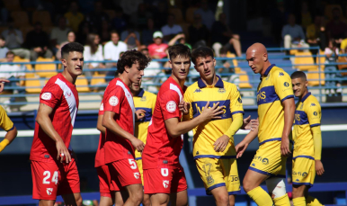 Imagen del encuentro entre el Alcorcón y el Sevilla Atlético