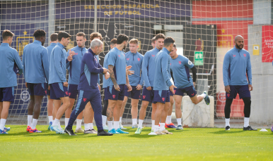 Entrenamiento del Sevilla FC