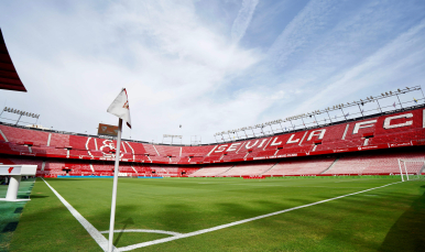 Imagen del Estadio Ramón Sánchez-Pizjuán en la previa del Gran Derbi