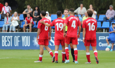 Imagen del Sevilla Atlético ante el Marbella FC