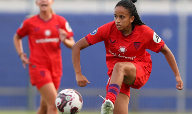 Fatima Tagnaout, en el encuentro ante el Sporting Club Casablanca