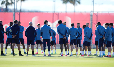 Imagen del entrenamiento del 28 de octubre