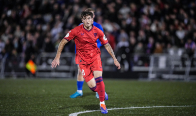 Alberto Collado ante Las Rozas CF