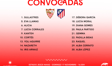18 convocadas para recibir al Atlético