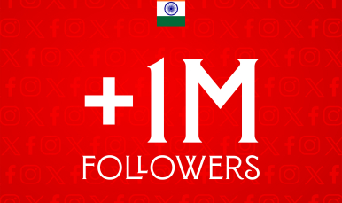 Un millón de seguidores en India