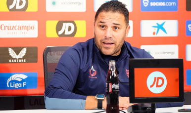 David Losada, en la rueda de prensa previa al encuentro ante el Granada CF