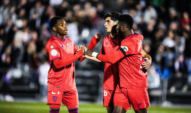 Celebración de gol en Las Rozas