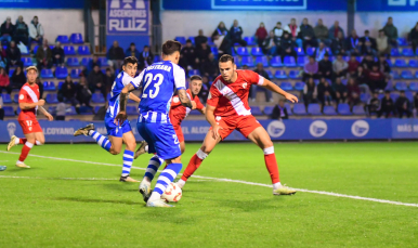 Imagen del filial ante el CD Alcoyano