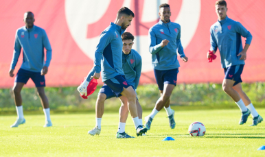 Imagen de Suso en el entrenamiento