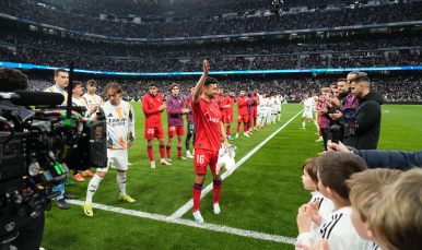 Jesús Navas se despidió en el Santiago Bernabéu 