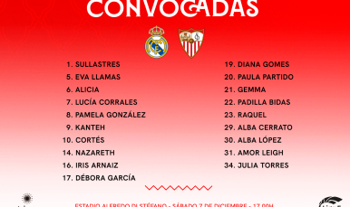 19 convocadas para la visita al Real Madrid