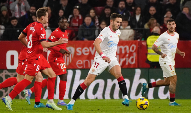 Saúl del Sevilla FC ante Osasuna