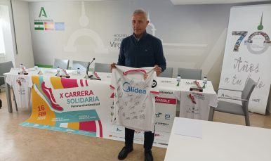 Pablo Blanco, en la presentación de la X Carrera En Marcha por la Salud.