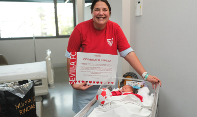 Mateo, uno de los sevillistas nacidos el 25 de enero.