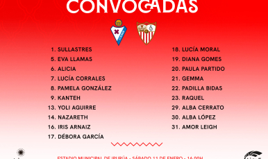 19 convocadas para viajar a Ipurúa