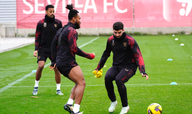 Sesión de miércoles para preparar el duelo frente al Getafe CF