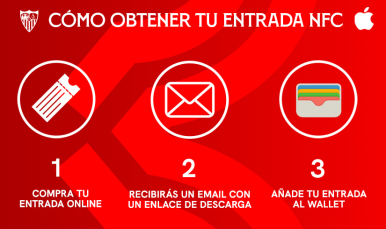 Tecnología NFC para las entradas.