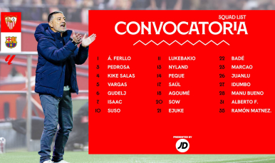 21 convocados para recibir al FC Barcelona