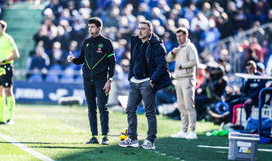 García Pimienta en el Coliseum de Getafe