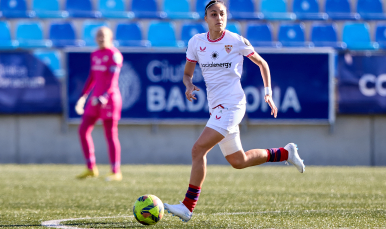 Débora García, en una imagen del encuentro