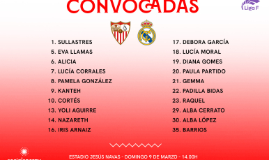 20 convocadas para recibir al Real Madrid
