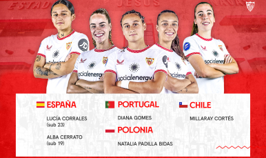 Cinco internacionales sevillistas en el Femenino para este mes de abril