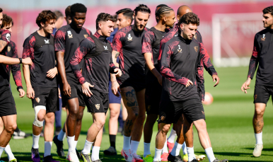Sevilla FC entrenamiento previa Osasuna