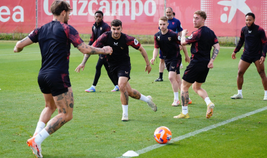 Entrenamiento del viernes en la ciudad deportiva