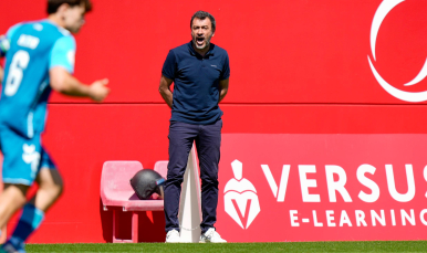 Imagen de Jesús Galván en el derbi chico