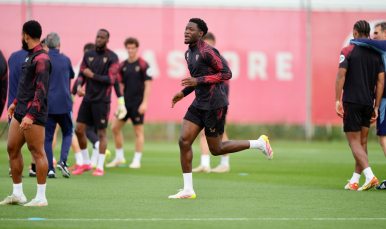 Entrenamiento del martes en la ciudad deportiva