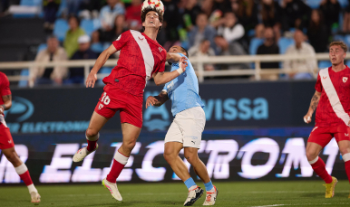Manu Bueno del Sevilla Atlético ante la UD Ibiza