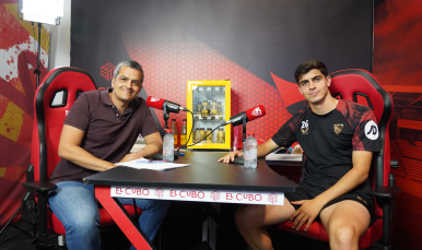 Juanlu, en 'El Cubo', junto a Roberto Arrocha.