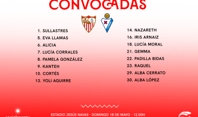 16 convocadas para recibir a la SD Eibar