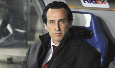 Unai Emery durante el Basilea-Sevilla FC de Europa League