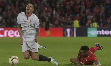 Vitolo en la final de la UEFA Europa League