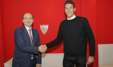 David Soria y el presidente José Castro