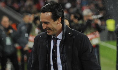 Unai Emery en el Athletic Club-Sevilla FC