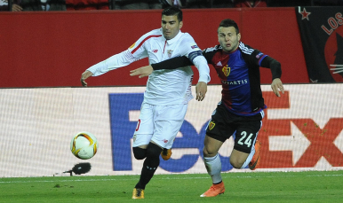Reyes en el Sevilla FC-Basilea
