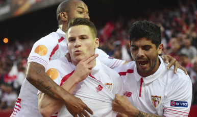 Gol de Gameiro en el Sevilla FC-Shakhtar