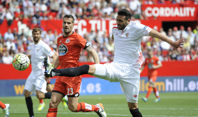 Iborra en el Sevilla FC-RC Deportivo